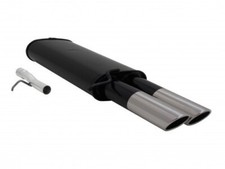 NOVUS SPORTAUSPUFF +ABE 2x76mm SR-Design Stahl für VW Passat -3B/3BG