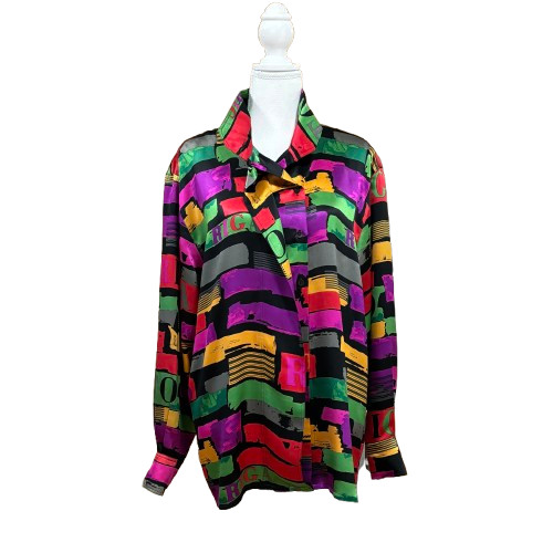 Vintage silk blouse dino - silk,