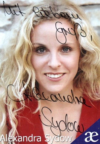 Autogramm alexandra sydow - autogramm,