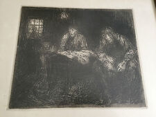 Radierung oder Lithographie signiert & datiert 