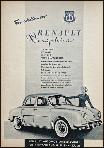 Renault dauphine originale - renault, dauphine,
