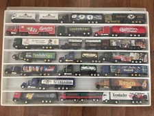 werbe lkw 1:87 konvolut, ca. 50 Stück in Setzkasten ohne Orginalverpackung