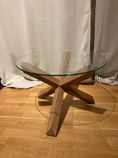 Couchtisch Royal Oak AGERBY Ø60 Glas/eiche natur - Artikel 3601175 - Gebraucht