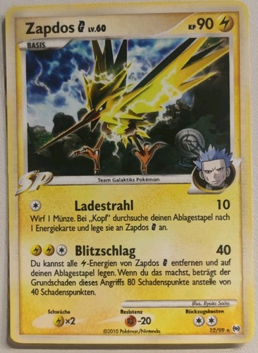 Zapdos pokemon karte - zapdos,