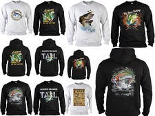 Angler Motiv Sweater Zip Kapuzenjacke Zip Hoodie Angelsport Fisch Angel Motiv