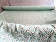 Vintage Stoff 60er Jahre zart blau-silber für Kostüm Hochzeit Jäckchen 90 x 3m