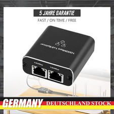 LAN Splitter 1 auf 2 Gigabit Ethernet Switch 2-Port Netzwerk Kabel Verteiler DHL