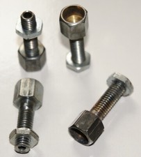 1x Einstellschraube / Hohlschraube für Bowdenzüge M6 x 1 x 19,8 10er Mutter Neu