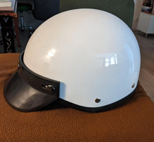Motorradhelm Jethelm Retro weiss Sonnenschirm Größe S wie neu nur 1x getragen