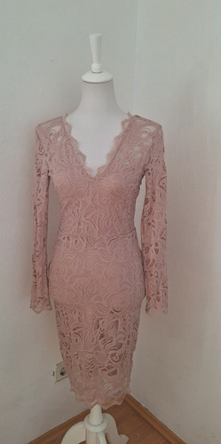 Damen spitzenkleid midi s - damen,