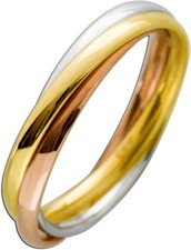 Tricolor DreifachTrinity Ring