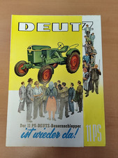 Deutz 11 ps Bauernschlepper  Prospekt Traktor tractor brochure M4