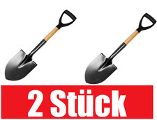 2x Gartenspaten Spaten Spitzspaten 70cm Spaten klein Mini Gärtnerspaten Schaufel