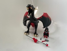 Playmobil Drache 4838 gebraucht Feuer LED Reiter Riesendrache Lanze Dolch