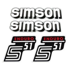 Set aufkleber für simson - simson, s51