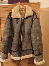 Fliegerjacke Lammfell Echtleder LESEN