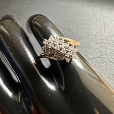 Vintage cluster ring in 14ct