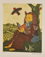 Simon Dittrich/Farbradierung/ 1976 /  e.a. Exemplare/ handsigniert