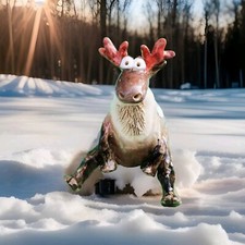 Keramik Rentier Weihnachten