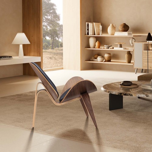 Mid century modern shell chair - modern,