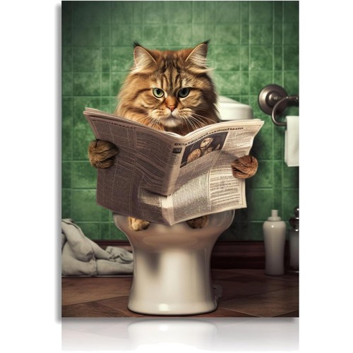 Lustiges katzen wandbild - wandbild, für