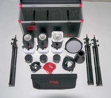 Multiblitz Profilite Compact 200 Set 600 Studioblitz Schirm Softbox