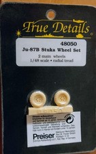 Junkers Ju-87 B Stuka,Wheel-Set, Resin-Set, True Details, Scale: 1/48, Kit:48050