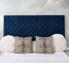 Bettkopfteil Marine Samt Bett