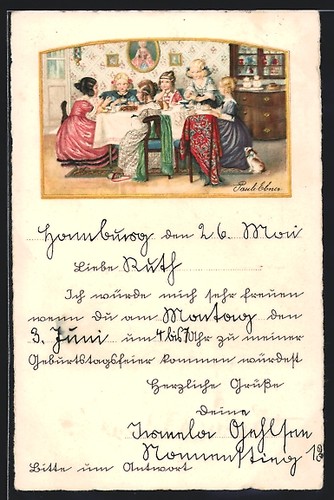 Künstler pauli ebner - künstler-ak,