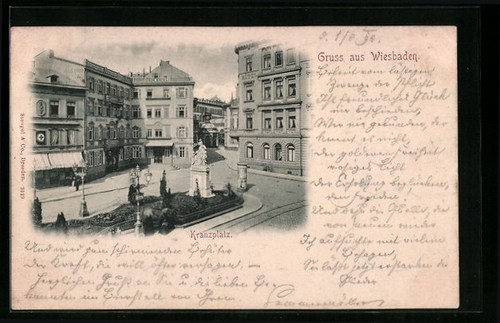 Wiesbaden ansichtskarte - wiesbaden,,