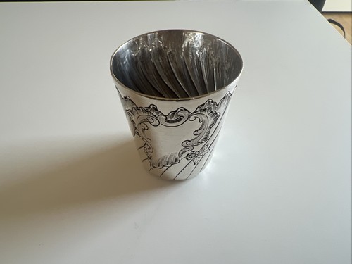 Antiker becher versilbert - becher,