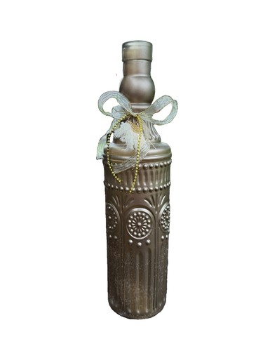 Dekoflasche vase goldfarben - dekoflasche,