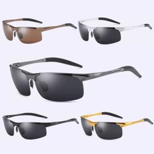 Sonnenbrille Herren Polarisiert Aluminiumrahmen UV400 Schutz Fahrradbrille Sport