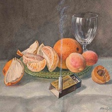 Stillleben mit Zigarette und