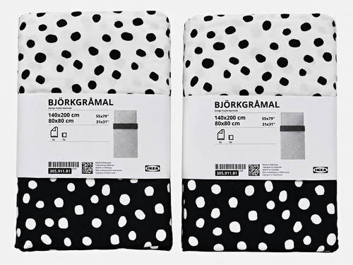 Ikea björkgråmal - 2x,
