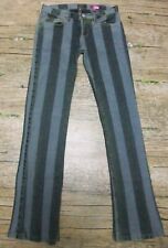 IDPDT 98.86 Jeans Hose Schlaghose Gr. S gestreift hellblau dunkelblau Streifen