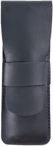 Leder stifteetui 17cm vintage - leder,