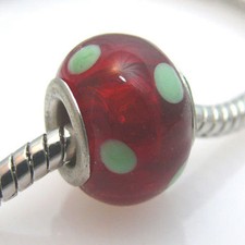 Großlochperlen Glas Bead 14mm