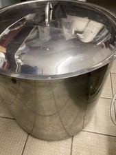 Großer Edelstahl Kochtopf Durchmesser 470 mm / Höhe 440 mm für ca. 55 Liter