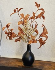 Dekorative Vase Klein mit künstlichen Blättern 16x10 cm