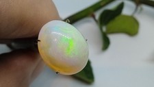 Edelopal Cabochon 9,6ct, Freiform, 17,5x14x7mm, Brasilien, Multicolor Flashfire
