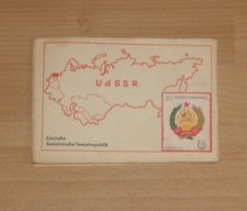 Sammelheft für die Sondermarken 1967 DDR über UDSSR Deckenblatt fehlt