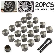 19mm Radschrauben Kappen für Radbolzen Radmuttern grau Bolzen Schraubenabdeckung
