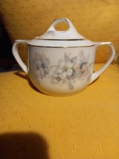 Sehr alte Zuckerdose  - weiß