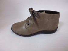 SEMLER Gr. 3,5 ( 36 ) Weite H  SCHUHE STIEFELETTEN SCHNÜRSCHUHE LEDER taupe