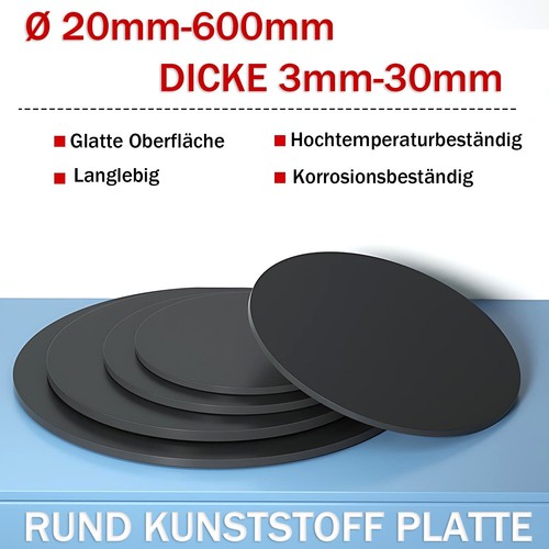 Schwarz rund pvc platte - pvc,