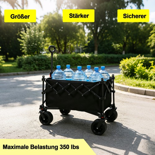 Xxl bollerwagen faltbar 300l - faltbar,