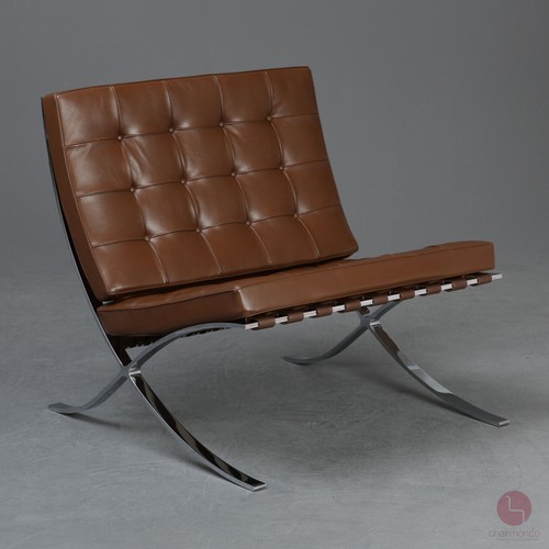 Knoll barcelona chair leder - chair,
