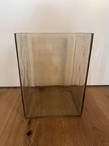 Große quadratische glasvase - große,