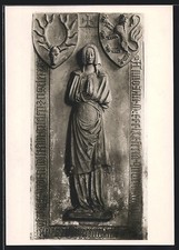 Erfurt, Barfüsserkirche, Relief der Zinna von Wargula, Ansichtskarte 